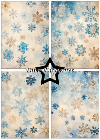 Paper Favourites Vintage Snowflakes A5 Paper Pack (PFA238) Paper Favourites Vintage Snowflakes A5 Paper Pack (PFA238)