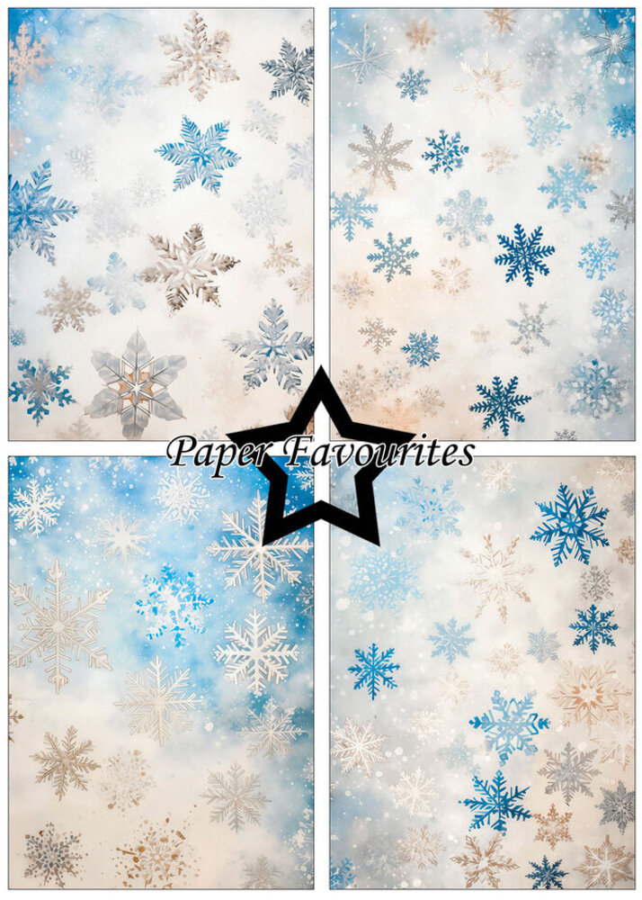Paper Favourites Vintage Snowflakes A5 Paper Pack (PFA238) Paper Favourites Vintage Snowflakes A5 Paper Pack (PFA238)