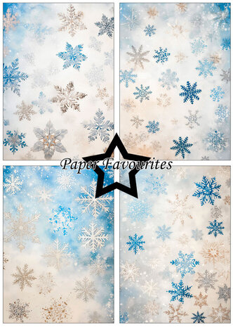 Paper Favourites Vintage Snowflakes A5 Paper Pack (PFA238) Paper Favourites Vintage Snowflakes A5 Paper Pack (PFA238)