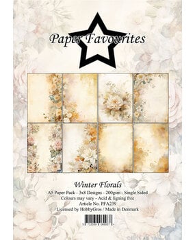 Paper Favourites Winter Florals A5 Paper Pack (PFA239)