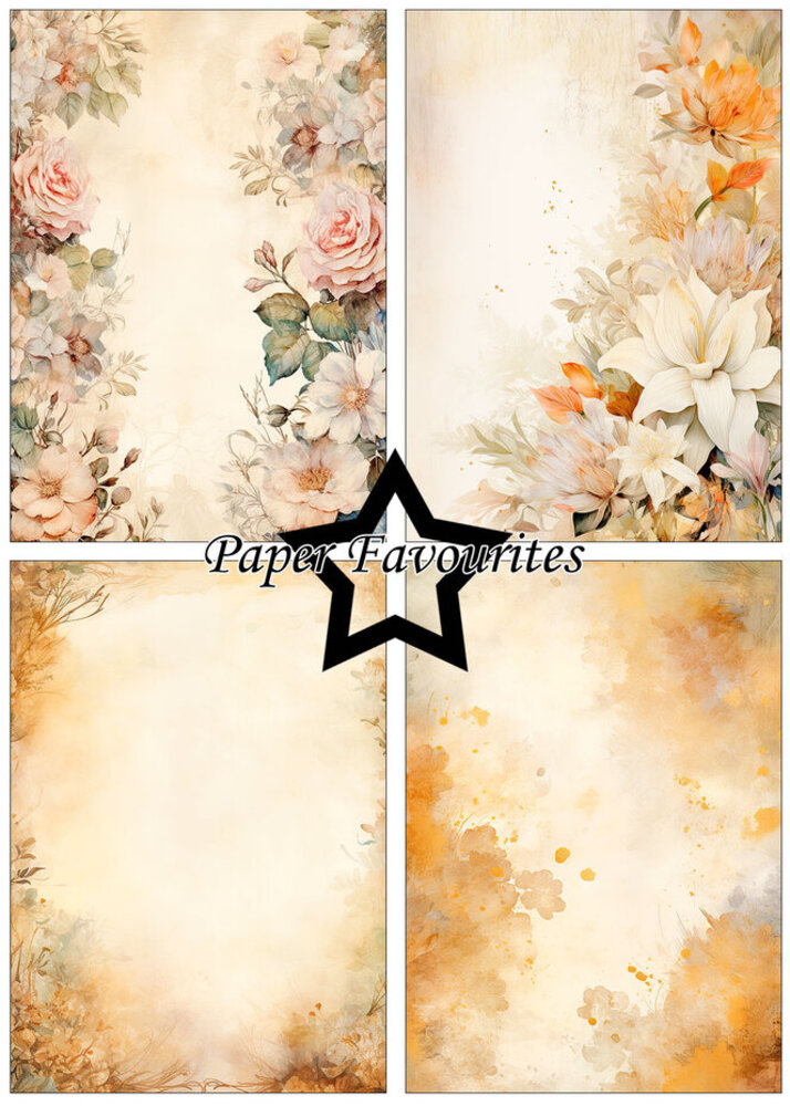 Paper Favourites Winter Florals A5 Paper Pack (PFA239)