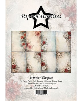 Paper Favourites Winter Whispers A5 Paper Pack (PFA240)