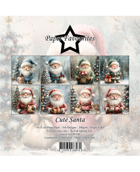 Paper Favourites Cute Santa 6x6 Inch Paper Pad (PF596) Paper Favourites Cute Santa 6x6 Inch Paper Pad (PF596)