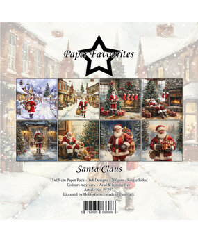 Paper Favourites Santa Claus 6x6 Inch Paper Pad (PF597) Paper Favourites Santa Claus 6x6 Inch Paper Pad (PF597)