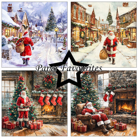 Paper Favourites Santa Claus 6x6 Inch Paper Pad (PF597) Paper Favourites Santa Claus 6x6 Inch Paper Pad (PF597)