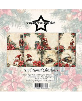 Paper Favourites Traditional Christmas 6x6 Inch Paper Pad (PF598) Paper Favourites Traditional Christmas 6x6 Inch Paper Pad (PF598)