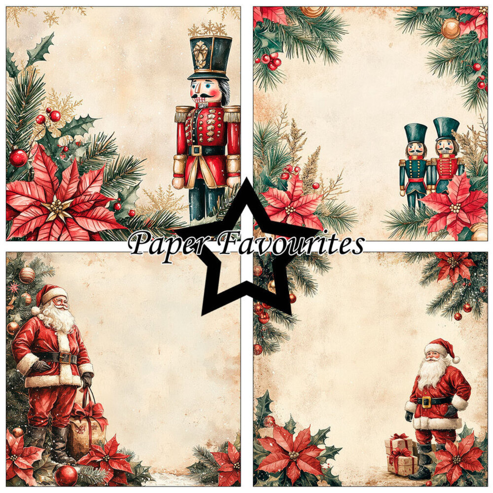 Paper Favourites Traditional Christmas 6x6 Inch Paper Pad (PF598) Paper Favourites Traditional Christmas 6x6 Inch Paper Pad (PF598)
