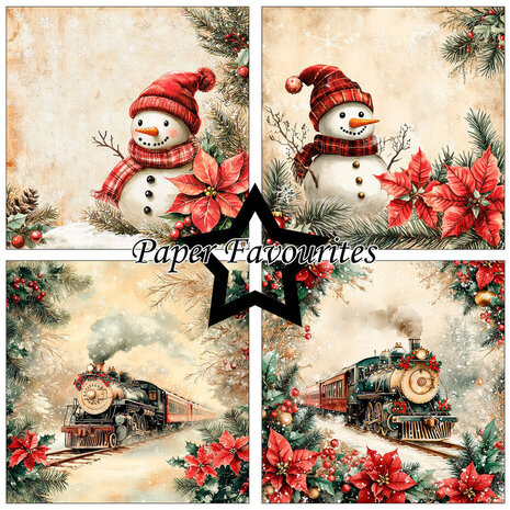 Paper Favourites Traditional Christmas 6x6 Inch Paper Pad (PF598) Paper Favourites Traditional Christmas 6x6 Inch Paper Pad (PF598)
