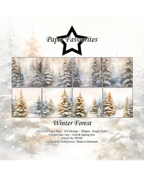 Paper Favourites Winter Forest 6x6 Inch Paper Pad (PF599) Paper Favourites Winter Forest 6x6 Inch Paper Pad (PF599)