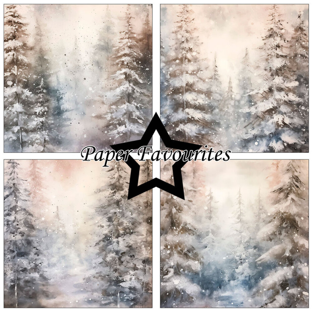 Paper Favourites Winter Forest 6x6 Inch Paper Pad (PF599) Paper Favourites Winter Forest 6x6 Inch Paper Pad (PF599)