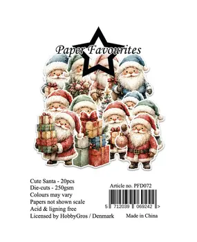 Paper Favourites Die-Cuts A7 Cute Santa (20pcs) (PFD072)