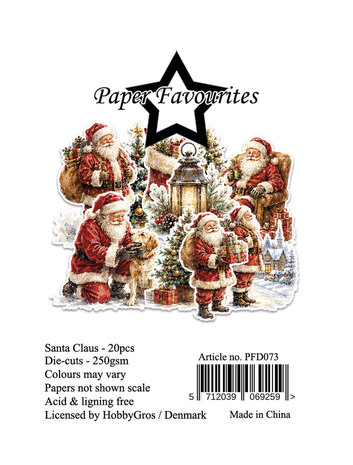 Paper Favourites Die-Cuts A7 Santa Claus (20pcs) (PFD073) Paper Favourites Die-Cuts A7 Santa Claus (20pcs) (PFD073)