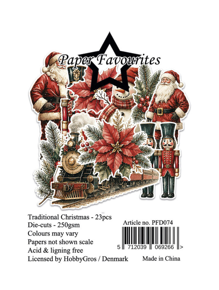 Paper Favourites Die-Cuts A7 Traditional Christmas (23pcs) (PFD074) Paper Favourites Die-Cuts A7 Traditional Christmas (23pcs) (PFD074)