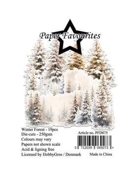 Paper Favourites Die-Cuts A7 Winter Forest (19pcs) (PFD075)