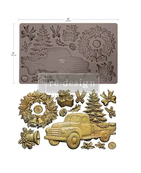 Re-Design Country Christmas Delivery 5x8 Inch Decor Moulds (684471) Re-Design Country Christmas Delivery 5x8 Inch Decor Moulds (684471)