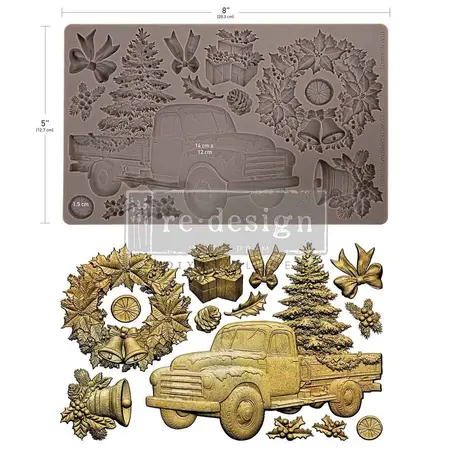 Re-Design Country Christmas Delivery 5x8 Inch Decor Moulds (684471) Re-Design Country Christmas Delivery 5x8 Inch Decor Moulds (684471)
