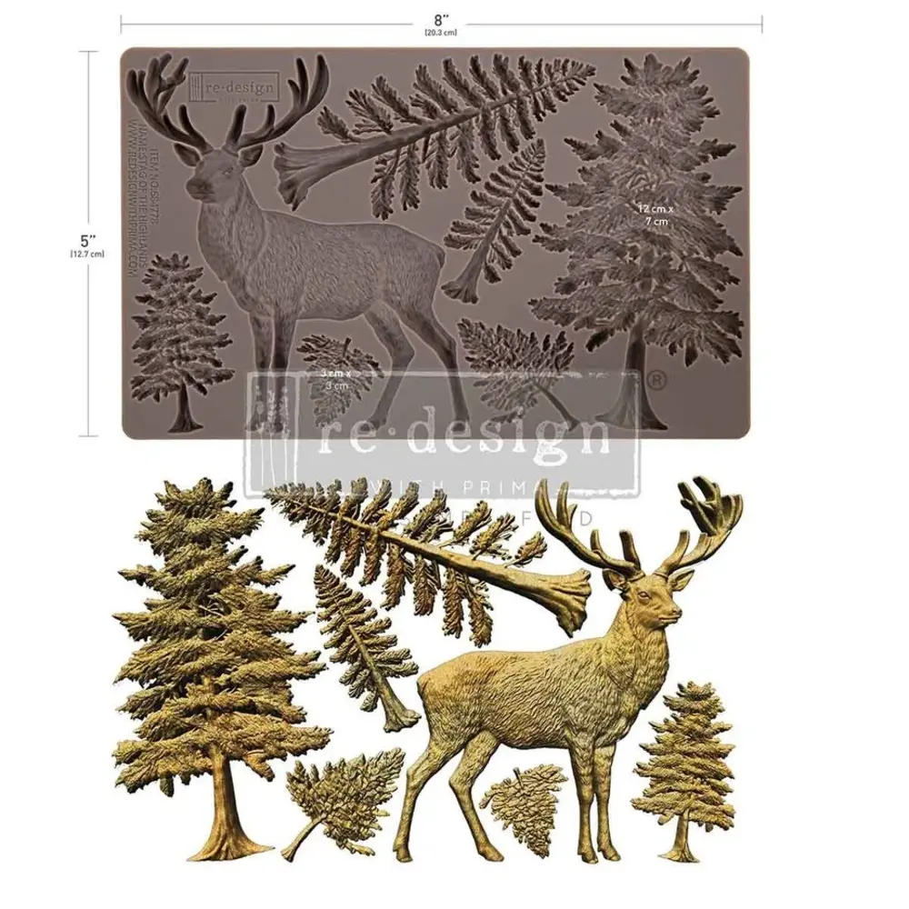 Re-Design Stag Of The Highlands 5x8 Inch Decor Moulds (684778) Re-Design Stag Of The Highlands 5x8 Inch Decor Moulds (684778)