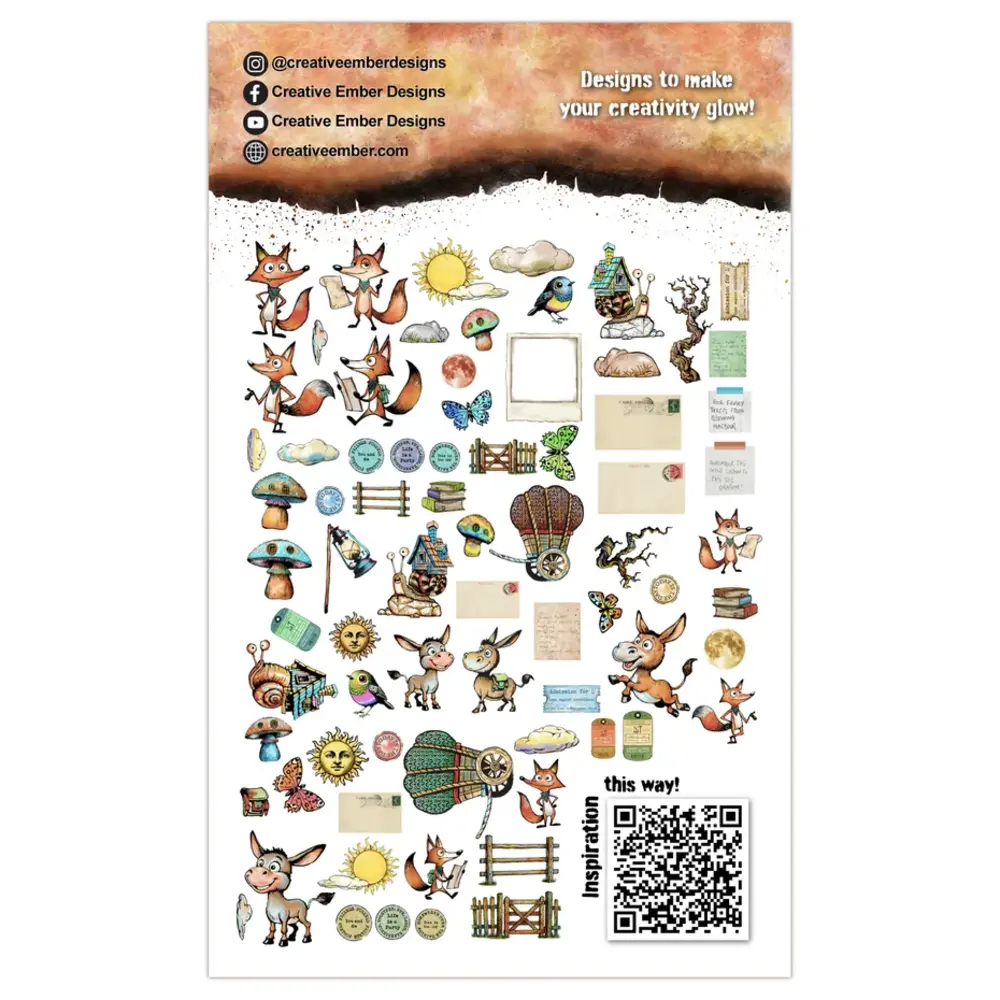 Creative Ember Designs The Travelers A6 Ephemera Die-Cuts Travellers' Friends by Leonie Pujol (CEDEP002) Creative Ember Designs The Travelers A6 Ephemera Die-Cuts Travellers' Friends by Leonie Pujol (CEDEP002)