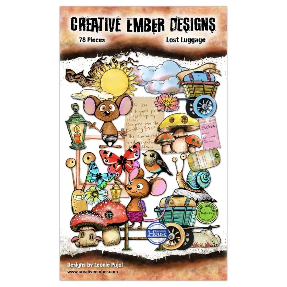 Creative Ember Designs The Travelers A6 Ephemera Die-Cuts Lost Luggage by Leonie Pujol (CEDEP003) Creative Ember Designs The Travelers A6 Ephemera Die-Cuts Lost Luggage by Leonie Pujol (CEDEP003)