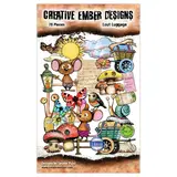 Creative Ember Designs The Travelers A6 Ephemera Die-Cuts Lost Luggage by Leonie Pujol (CEDEP003)
