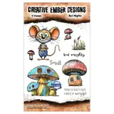 Creative Ember Designs The Travelers A6 Stamp Set But Mighty by Leonie Pujol (CEDTP0013)