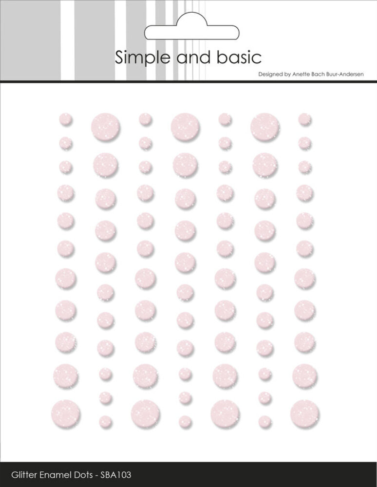 Simple and Basic Glitter Enamel Dots Light Pink (77pcs) (SBA103) Simple and Basic Glitter Enamel Dots Light Pink (77pcs) (SBA103)