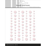 Simple and Basic Glitter Enamel Dots Light Pink (77pcs) (SBA103)