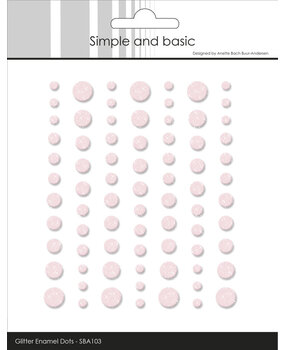 Simple and Basic Glitter Enamel Dots Light Pink (77pcs) (SBA103) Simple and Basic Glitter Enamel Dots Light Pink (77pcs) (SBA103)