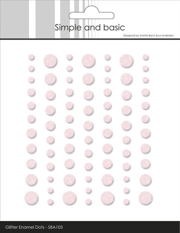 Simple and Basic Glitter Enamel Dots Light Pink (77pcs) (SBA103) Simple and Basic Glitter Enamel Dots Light Pink (77pcs) (SBA103)