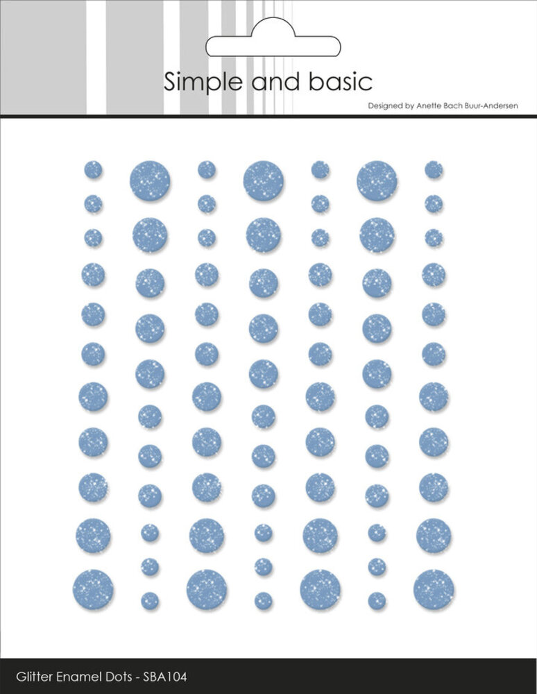 Simple and Basic Glitter Enamel Dots Light Blue (77pcs) (SBA104) Simple and Basic Glitter Enamel Dots Light Blue (77pcs) (SBA104)