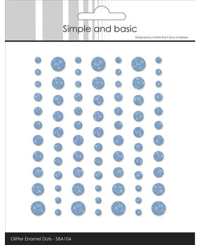 Simple and Basic Glitter Enamel Dots Light Blue (77pcs) (SBA104) Simple and Basic Glitter Enamel Dots Light Blue (77pcs) (SBA104)