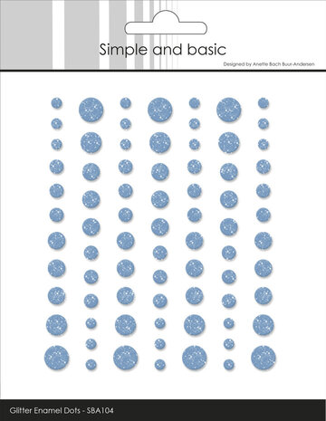 Simple and Basic Glitter Enamel Dots Light Blue (77pcs) (SBA104) Simple and Basic Glitter Enamel Dots Light Blue (77pcs) (SBA104)