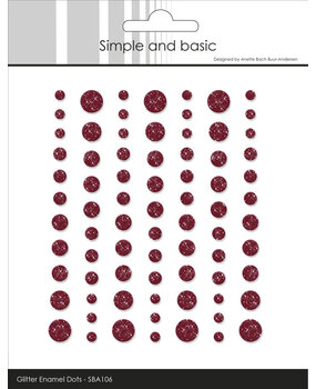 Simple and Basic Glitter Enamel Dots Wine Red (77pcs) (SBA106) Simple and Basic Glitter Enamel Dots Wine Red (77pcs) (SBA106)