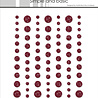 Simple and Basic Glitter Enamel Dots Wine Red (77pcs) (SBA106) Simple and Basic Glitter Enamel Dots Wine Red (77pcs) (SBA106)