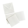 HobbyGross Storage Cards & Envelopes 10x10cm Snow White (50pcs) (SS127)