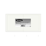 HobbyGros Cards & Envelopes 15,2x15,2cm Pure White (50pcs) (SS136)