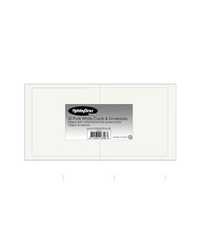 HobbyGross Storage Cards & Envelopes 15,2x15,2cm Pure White (50pcs) (SS136) HobbyGross Storage Cards & Envelopes 15,2x15,2cm Pure White (50pcs) (SS136)