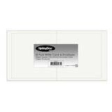 HobbyGros Cards & Envelopes 13,5x13,5cm Pure White (50pcs) (SS121)