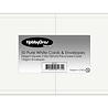 HobbyGross Storage Cards & Envelopes 13,5x13,5cm Pure White (50pcs) (SS121)