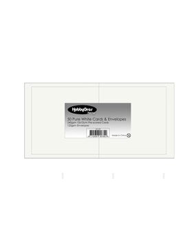 HobbyGross Storage Cards & Envelopes 10x10cm Pure White (50pcs) (SS129) HobbyGross Storage Cards & Envelopes 10x10cm Pure White (50pcs) (SS129)