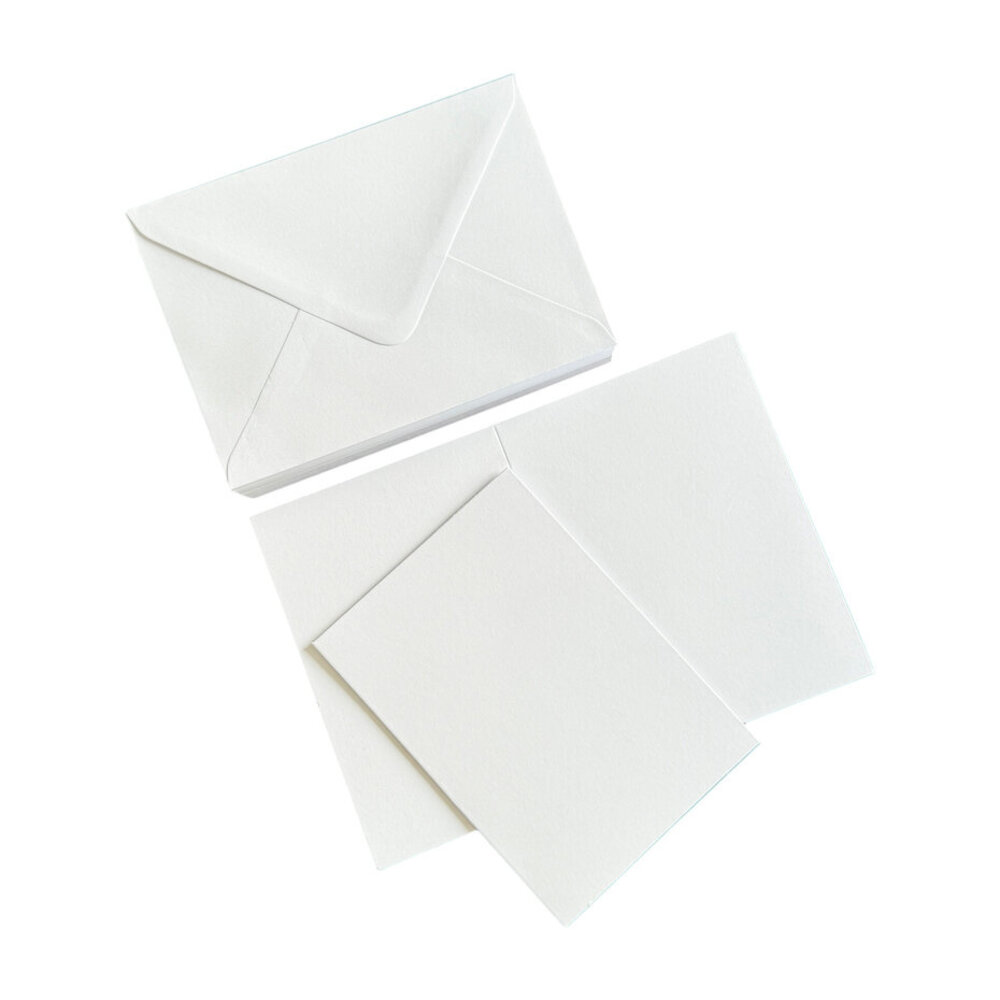 HobbyGross Storage Cards & Envelopes A6 Pure White (50pcs) (SS120)