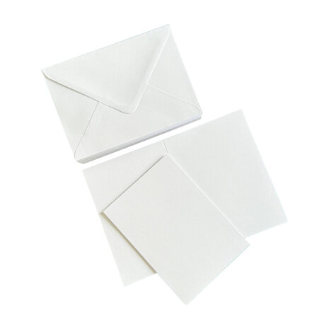 HobbyGross Storage Cards & Envelopes A7 Pure White (50pcs) (SS130)