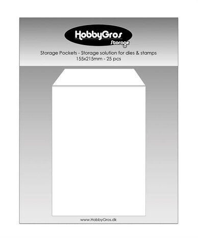 HobbyGross Storage Storage Pockets 15,5x21,5cm (25pcs) (SS134) HobbyGross Storage Storage Pockets 15,5x21,5cm (25pcs) (SS134)