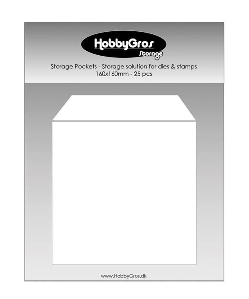 HobbyGross Storage Storage Pockets 16x16cm (25pcs) (SS133) HobbyGross Storage Storage Pockets 16x16cm (25pcs) (SS133)