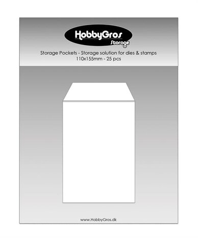 HobbyGross Storage Storage Pockets 11x15,5cm (25pcs) (SS132) HobbyGross Storage Storage Pockets 11x15,5cm (25pcs) (SS132)
