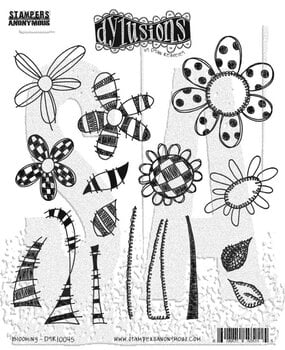 Ranger Dylusions Blooming Cling Stamps (DYR10045) Ranger Dylusions Blooming Cling Stamps (DYR10045)