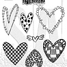 Ranger Dylusions Heartalicious Cling Stamps (DYR10046) Ranger Dylusions Heartalicious Cling Stamps (DYR10046)