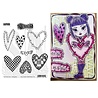 Ranger Dylusions Heartalicious Cling Stamps (DYR10046) Ranger Dylusions Heartalicious Cling Stamps (DYR10046)