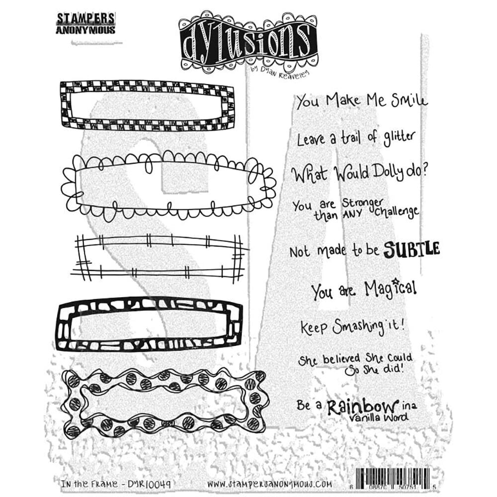 Ranger Dylusions In The Frame Cling Stamps (DYR10049) Ranger Dylusions In The Frame Cling Stamps (DYR10049)