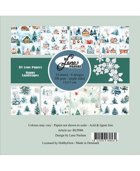 By Lene Happy Landscapes 6x6 Inch Paper Pad (BLP086) By Lene Happy Landscapes 6x6 Inch Paper Pad (BLP086)